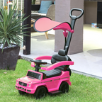 Benz G350 Ride-on Sliding Car Floor Slider Stroller Kids Vehicle, Pink