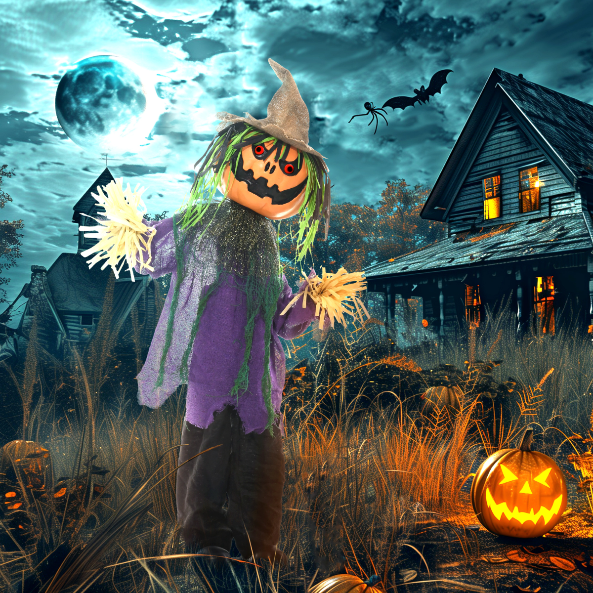 Animated Halloween Pumpkin Decoration
