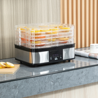 5-Tier Food Dehydrator with LCD Timer — 245W, Silver