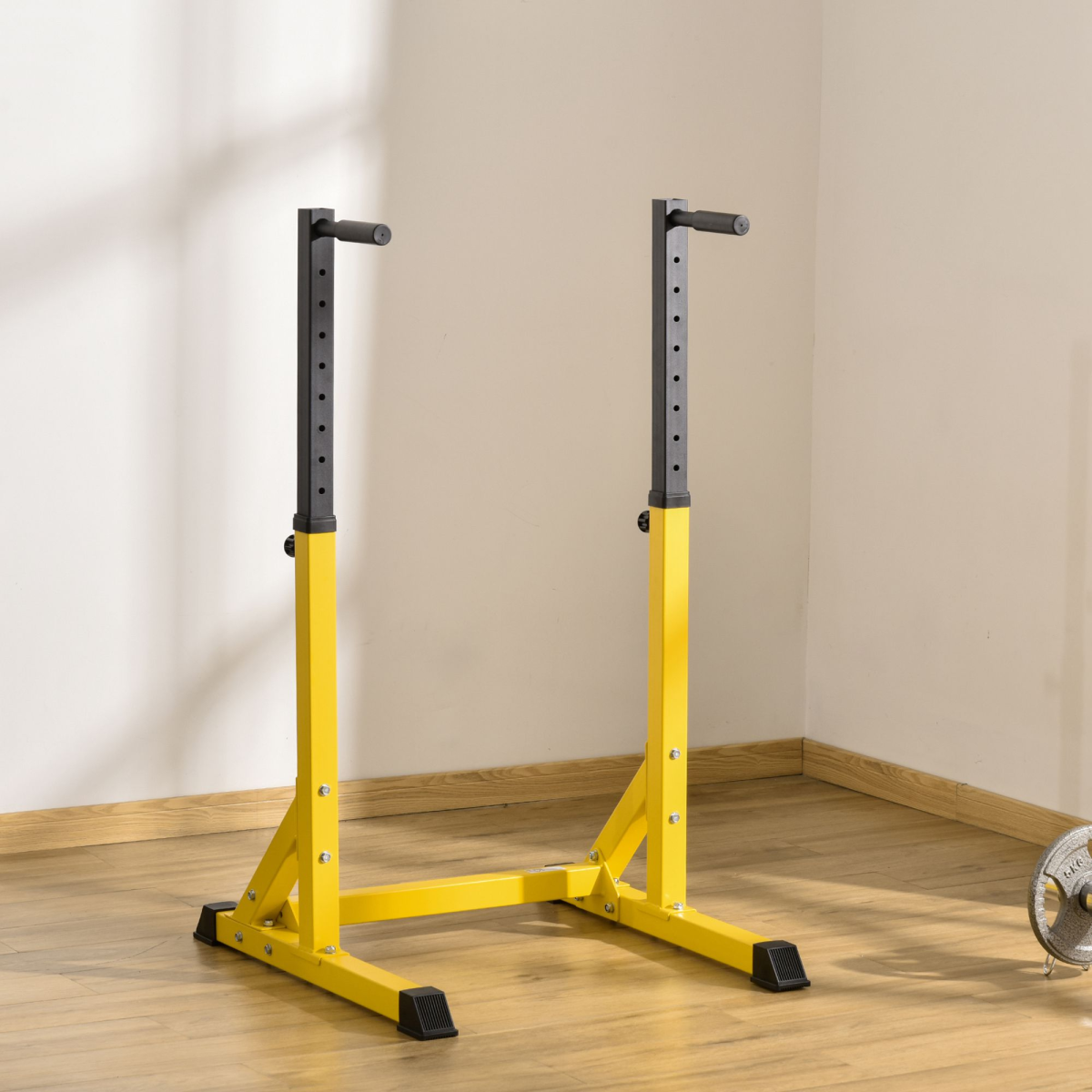 Dip Station Chin Up Parallel Bars Pull Up Power Tower Home Gym Workout HOMCOM