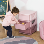Kids Storage Units with Drawers 3 Tier Chest Vertical Dresser Tower