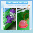 5 Tier Hamster Cage Carrier Habitat Small Animal House with Exercise Wheels Tunnel