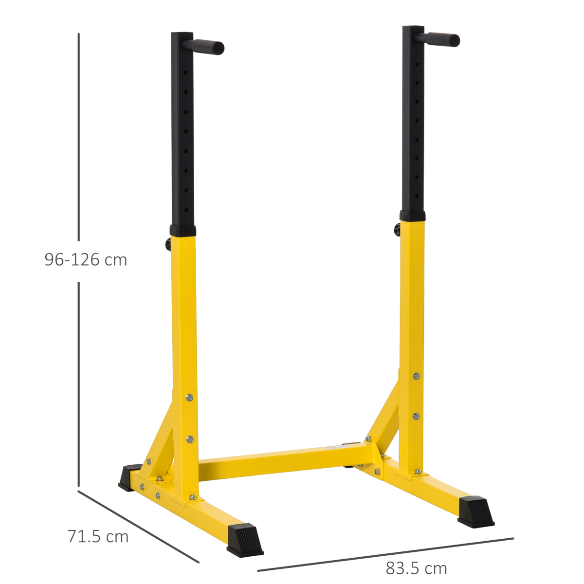 Dip Station Chin Up Parallel Bars Pull Up Power Tower Home Gym Workout HOMCOM