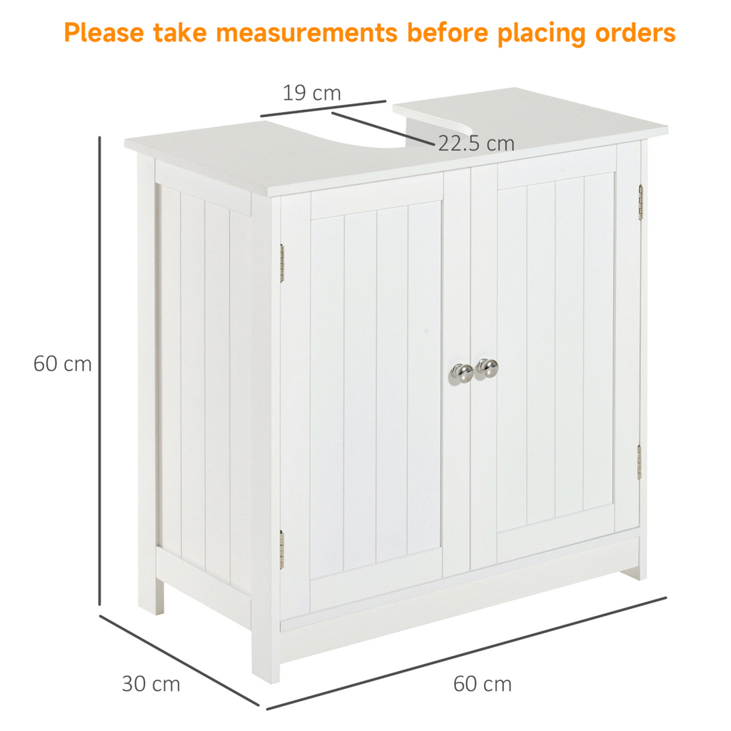 Basin Sink Vanity Cabinet Toilet Bathroom Shelf Door Storage Wooden