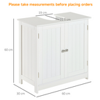 Basin Sink Vanity Cabinet Toilet Bathroom Shelf Door Storage Wooden