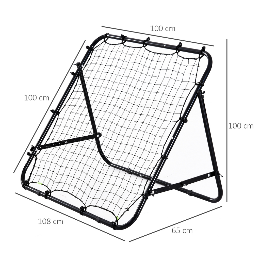 Rebounder Net Kids Adults Football Training Aid Practice Adjustable