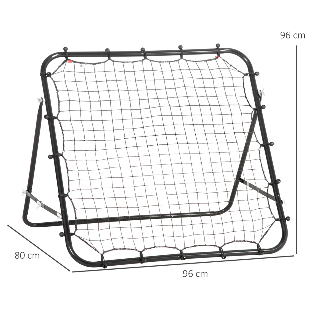 Rebounder Net Goal for Kids Adults Baseball Football Training Black