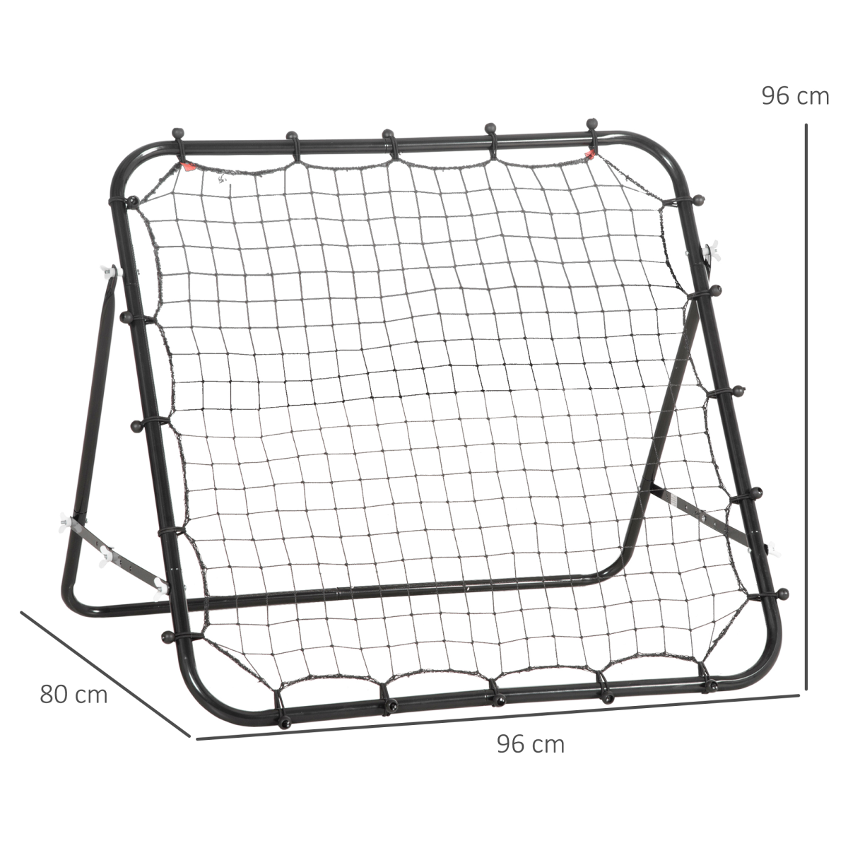 Rebounder Net Goal for Kids Adults Baseball Football Training Black