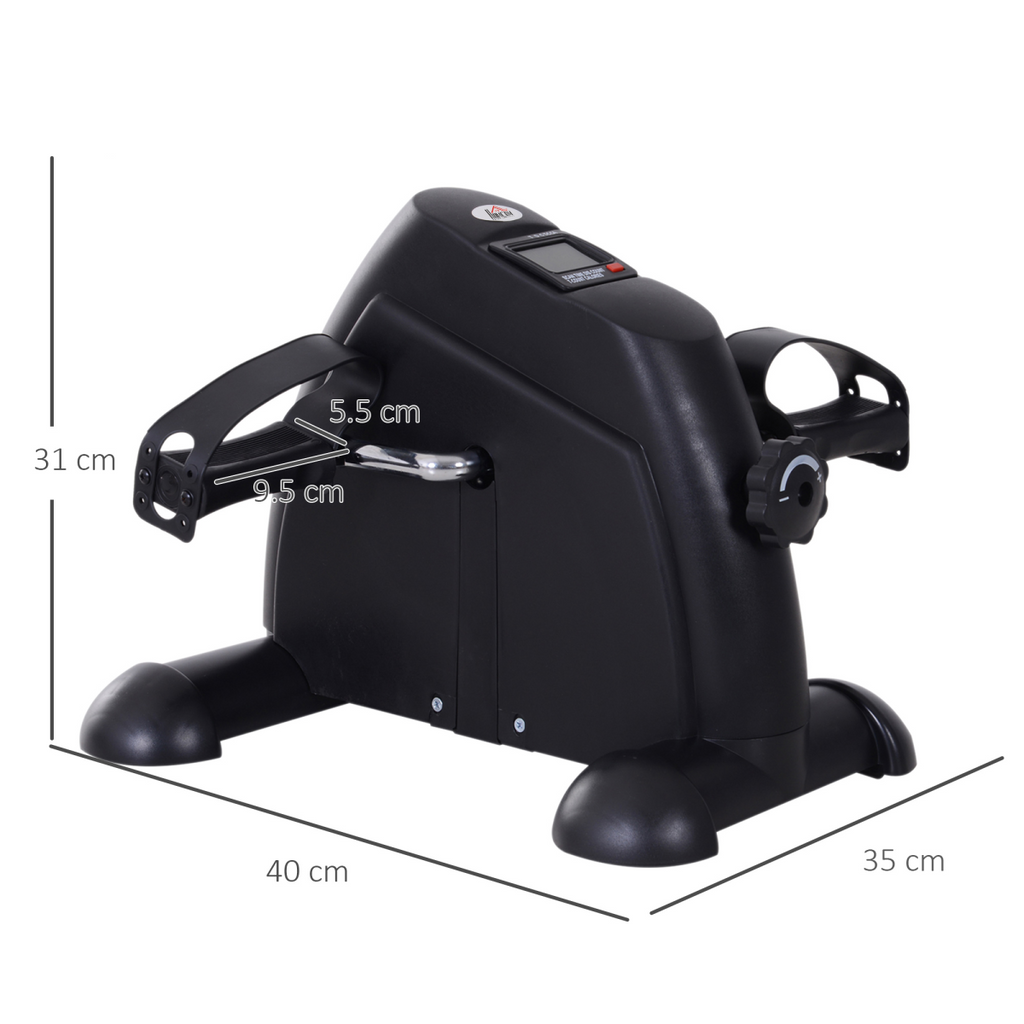 Mini Exercise Bike Portable Pedal Manual Machine Indoor Fitness Black