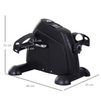 Mini Exercise Bike Portable Pedal Manual Machine Indoor Fitness Black