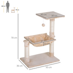 Cat Activity Tree Kitten Play Tower Palace Two-Tier with Sisal Scratching Post