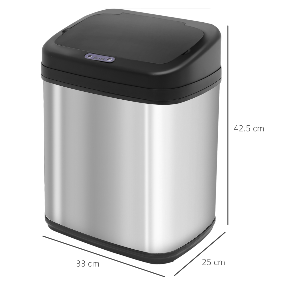 20L Stainless Steel Auto Kitchen Bin Sensor  Bucket in L Size