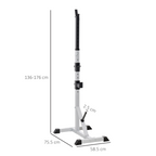 Adjust Pair of Barbell Squat Racks Stand Weight Lifting Bench Press Gym HOMCOM