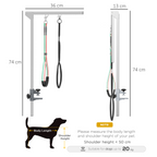 Adjustable Pet Grooming Arm Foldable Grooming Holder with Clamp, for Medium Dogs