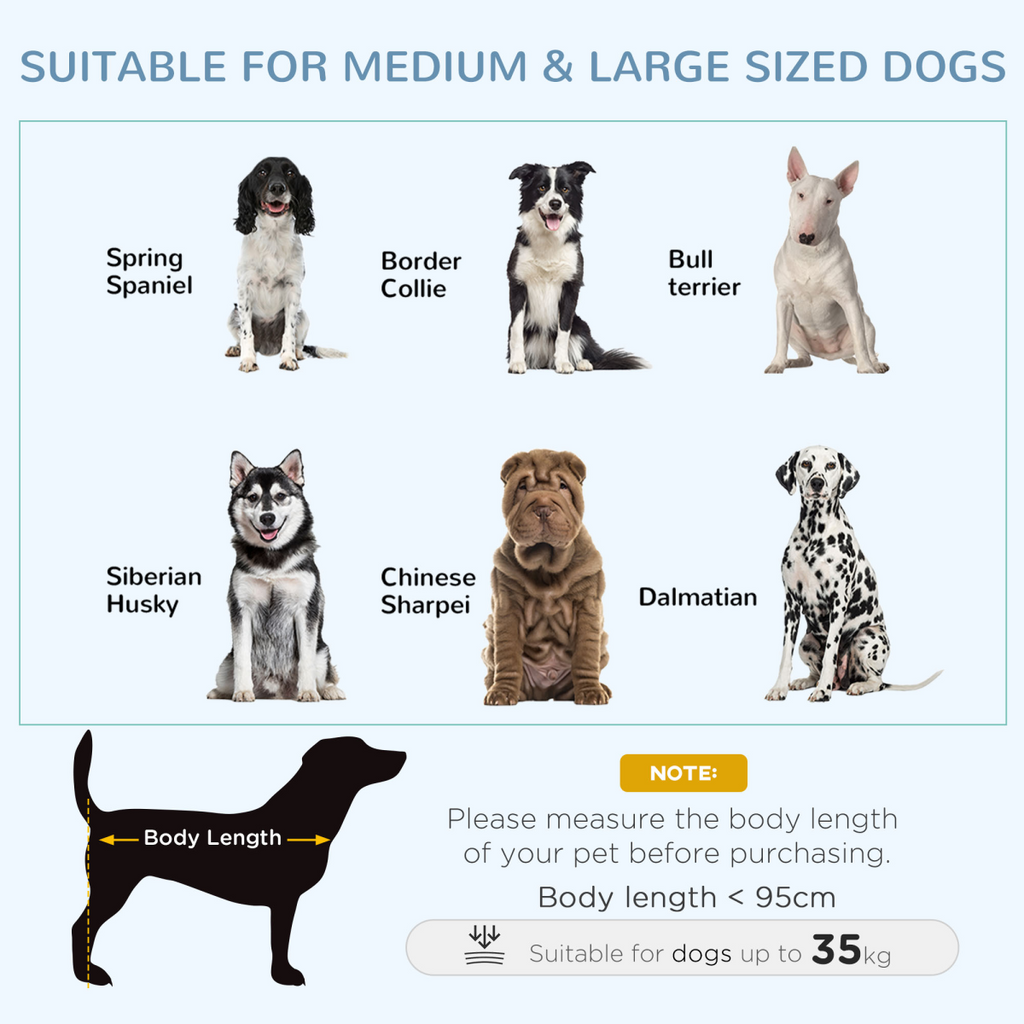 PawHut 43" Foldable Heavy Duty Dog Crate with Locks, Removable Tray, Wheels
