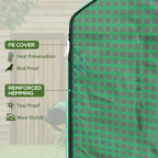 Outsunny Walk-in Greenhouse Cover Replacement with Door and Mesh Windows, Green
