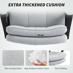 Fabric Office Chair, Computer Desk Chair for Home, Light Grey