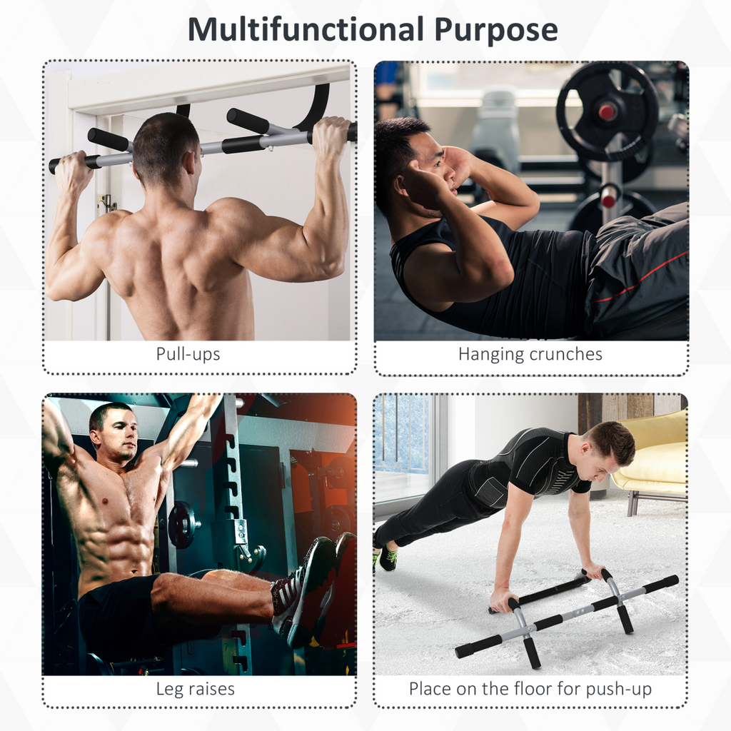Indoor Fitness Door Horizontal Bar Pull-ups Home Gym Upper Body Workout
