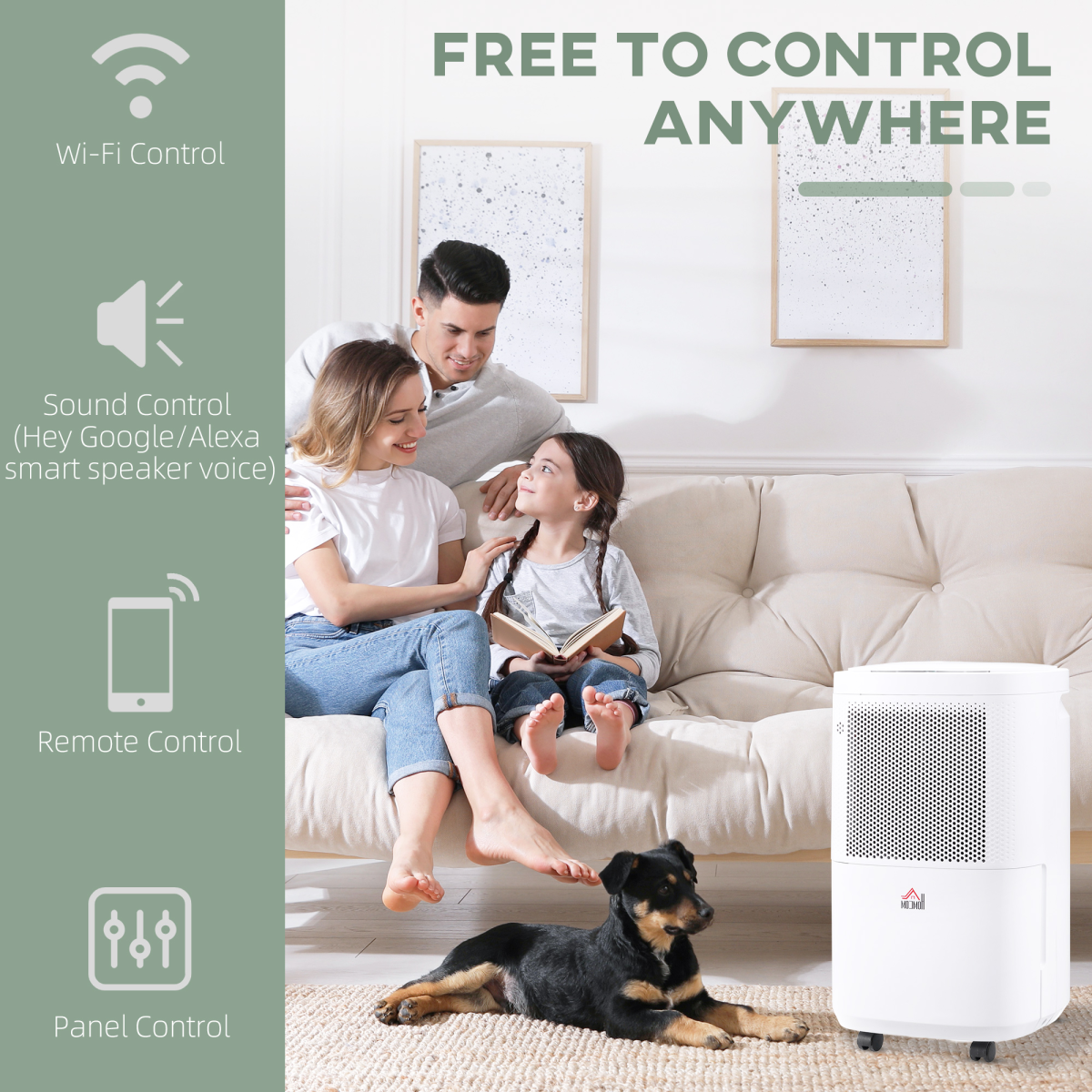 10L/Day 2200ML Portable Quiet Dehumidifier Home Laundry Room Electric Moisture