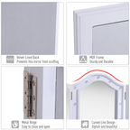 Lighted Tri-Fold Vanity Mirror Large Cosmetic Mirror LED Lights White