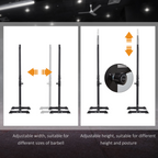 Power Rack Weight Stand Bar Barbell Squat Stand Spotter Home GYM HOMCOM