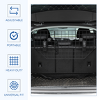 Dog Guard for Car Boot Adjustable Mesh Barrier Pet Headrest, 90-120W x 40.5H cm
