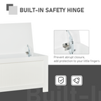Large Storage Box Toy Chest with Lid & Safety Hinges