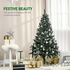 5FT Artificial Christmas Tree Xmas Indoor Decoration, Automatic Open HOMCOM