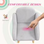 Cloud-Shaped Toddler Armchair, Kids Mini Chair for Playroom, Bedroom - Grey