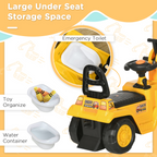 2-in-1 Kids Ride On Tractor with Bucke, for 1.5-4 Years Old, NO POWER