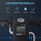 Mini Exercise Bike Portable Pedal Manual Machine Indoor Fitness Black