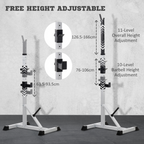 Adjust Pair of Barbell Squat Racks Stand Weight Lifting Bench Press Gym HOMCOM