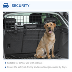 Dog Guard for Car Boot Adjustable Mesh Barrier Pet Headrest, 90-120W x 40.5H cm