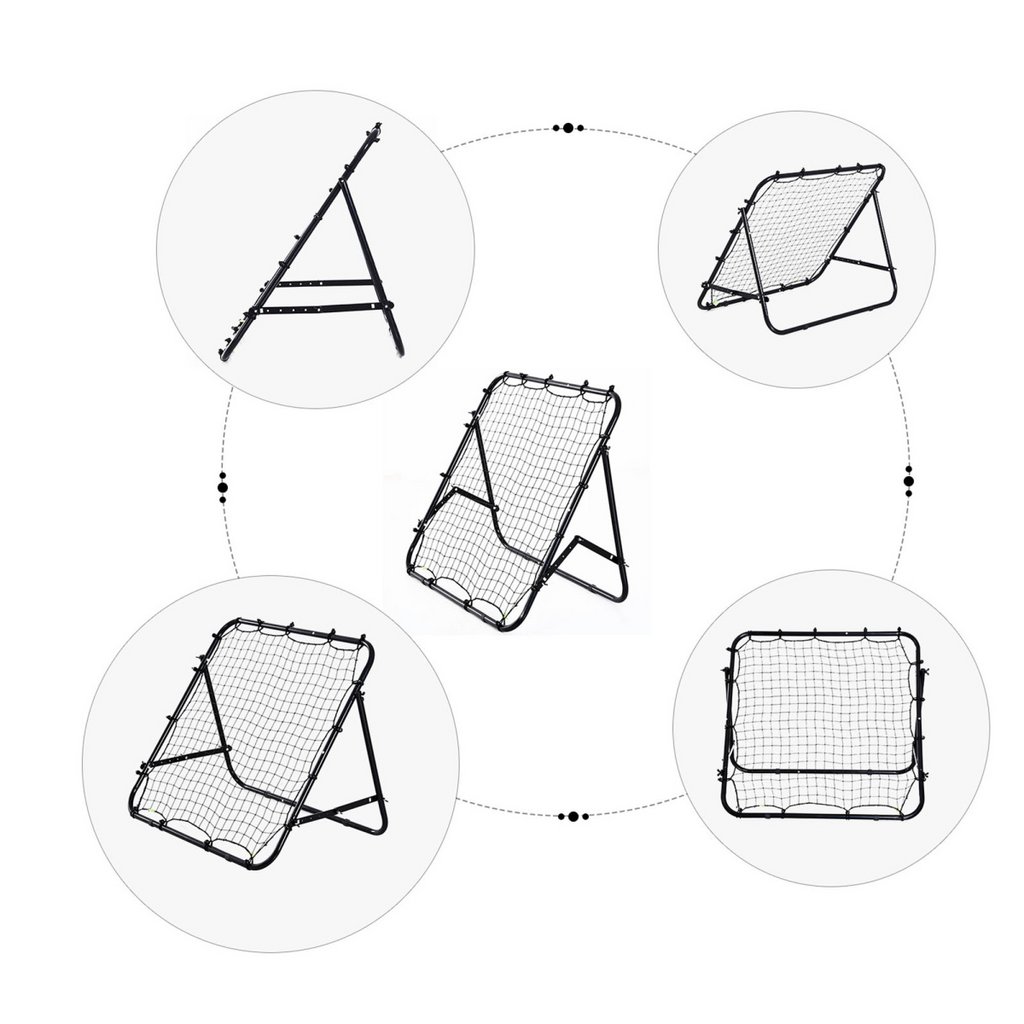 Rebounder Net Kids Adults Football Training Aid Practice Adjustable