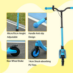 120W Electric Scooter w/ Battery Level Display, Rear Break - Blue HOMCOM