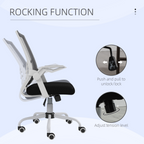 Vinsetto Mesh Swivel Office Chair Task Computer Chair with Lumbar Support, Black