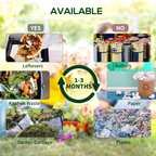 Outsunny 130L Compost Bin Dual Chamber Rotating Composter with Ventilation Holes