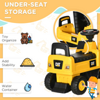 CAT Licensed Kids Construction Ride-On Digger with Shovel, for 1-3 Years