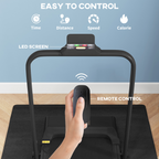HOMCOM 2.5HP Folding Treadmill Walking Pad with Remote Control, 1-10KM/H