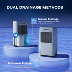16L/Day 4000ML Portable Quiet Dehumidifier Home Laundry Room Electric Moisture