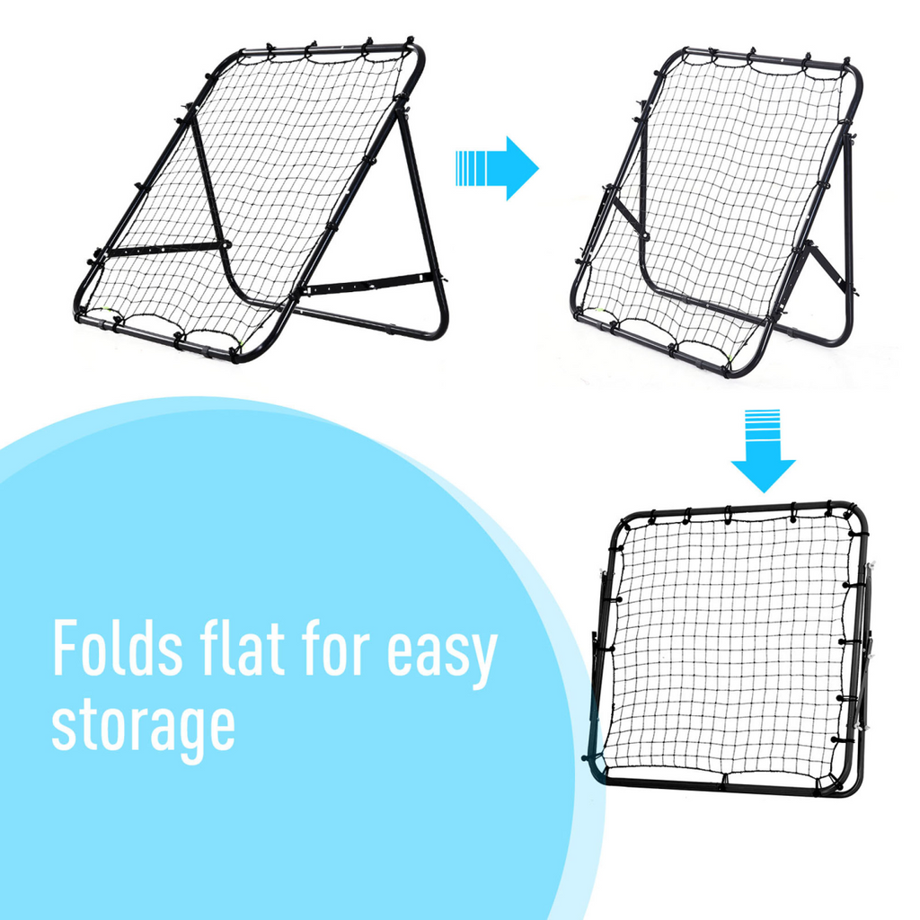 Rebounder Net Kids Adults Football Training Aid Practice Adjustable