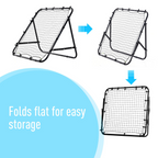 Rebounder Net Kids Adults Football Training Aid Practice Adjustable