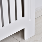 Radiator Cover Painted Slatted MDF Cabinet Lined Grill 152x19x81cm