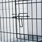 Rabbit Hutch and Run with Removable Tray Openable Top for Indoors & Outdoors Grey