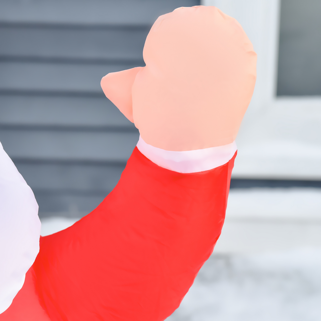 4ft Inflatable Christmas Santa Claus Gift with LED Xmas  Holiday Outdoor