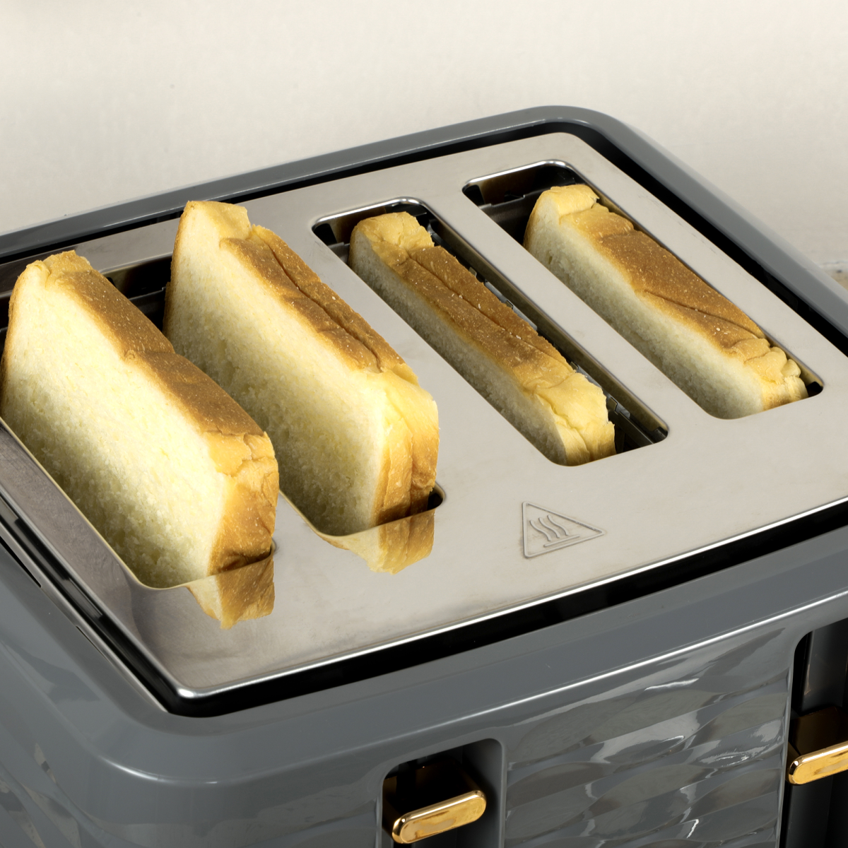 Kettle and Toaster Set 1.7L Rapid Boil Kettle & 4 Slice Toaster Grey