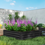 Raised Garden Bed Gardner Frame Outdoor Planter Kit Flower Vegetables Grey