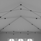 Outsunny 3 x 6m Pop Up Gazebo Height Adjustable Party Tent w/ Storage Bag Black