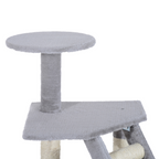 Deluxe Cat Tree Climb Post Kitten Scratching Condo Furniture Activity Pawhut