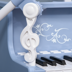 HOMCOM 37 Key Keyboard Battery Piano Kids Microphone Stool Educational Game